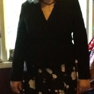 Blazer black size 16 single breasted,2 button