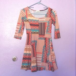 Tribal print dress!!😁