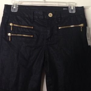 Black waxed demon jeans