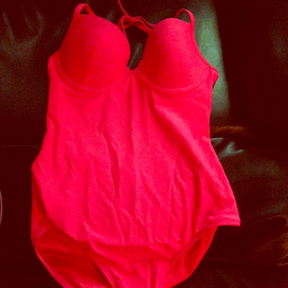 Hot Pink One Piece Swimsuit
