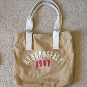 Aeropostale Tote // Tan