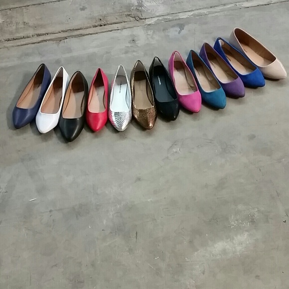 Fashion Ballet Flats- Pointy Toe, New w/no box