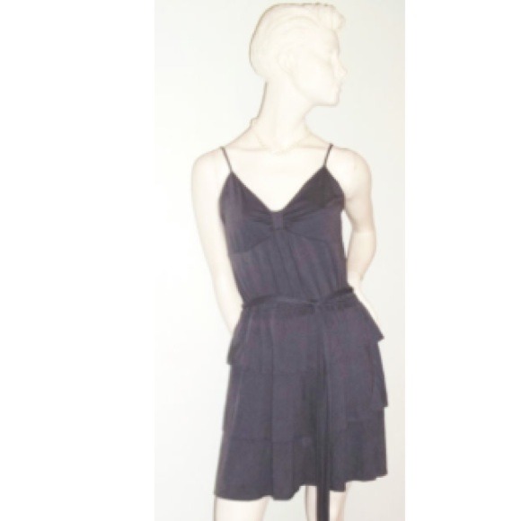 American eagle outfitters gray dress with tieback