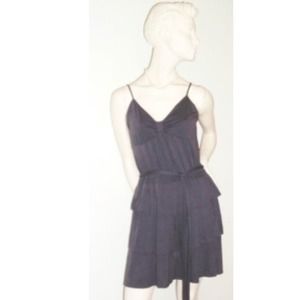 American eagle outfitters gray dress with tieback