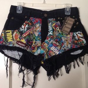 High waisted shorts