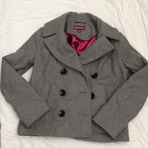 Grey double breasted peacoat from Target