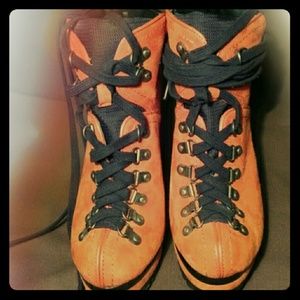 Orange Stiletto Boots
