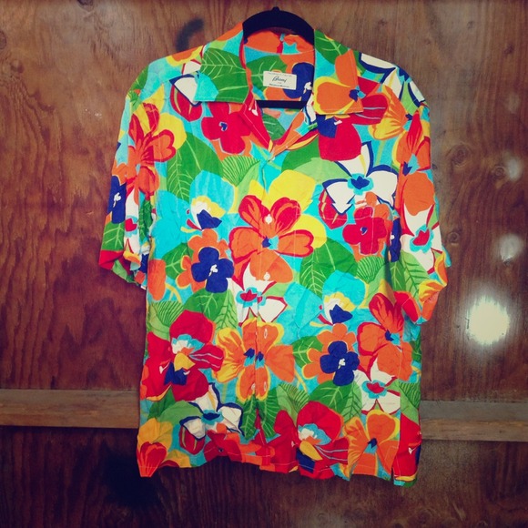 Brioni for Neiman Marcus Hawaiian Shirt