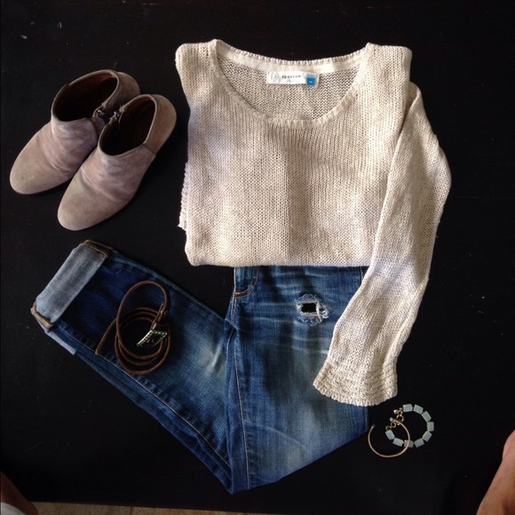 Anthropologie Light and Beautiful Sparrow Sweater