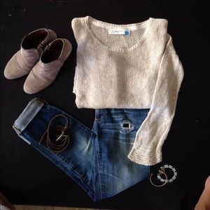 Anthropologie Light and Beautiful Sparrow Sweater