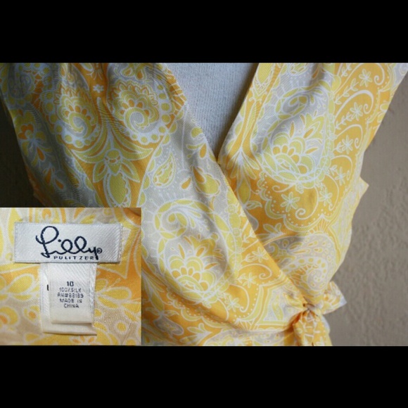 KEEPING Lilly Pulitzer Silk Wrap Top - Picture 2 of 4