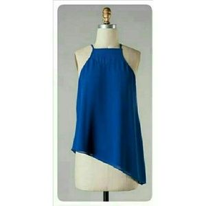 Asymmetric Royal Blue Top