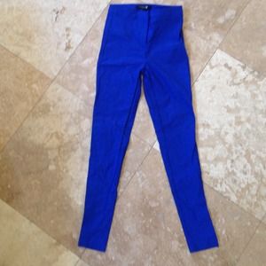 Royal Blue High-Waisted Pants