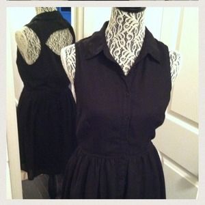 Black cut out dress