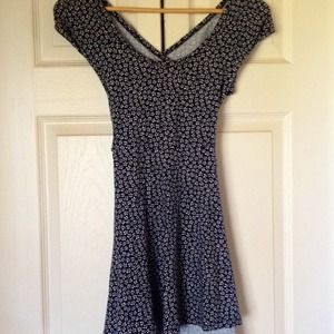 Brandy Melville Navy and White Bethan Dress (NWOT)