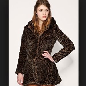 Leopard Faux Fur Coat