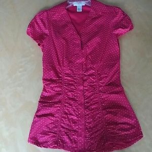 Polka Dotted Red Top