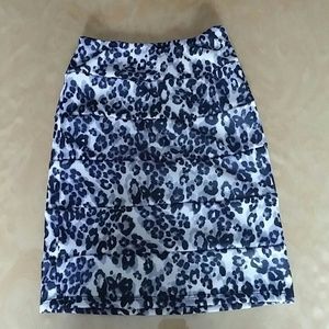 Cheetaha print mini skirt