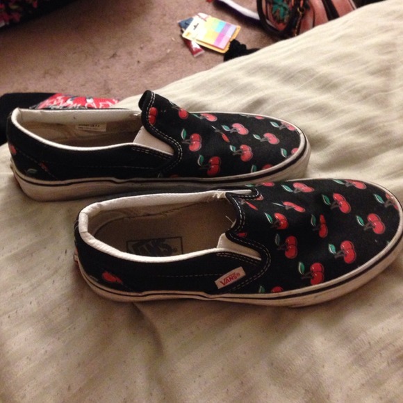 Cherry styled Vans size women's 7.5