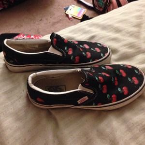 Cherry styled Vans size women's 7.5