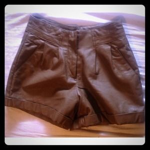 💕faux leather high waist Lauren Conrad shorts 💕
