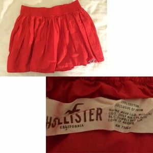 Red skirt