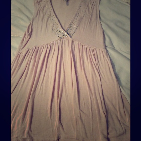 Soft pink flowy top