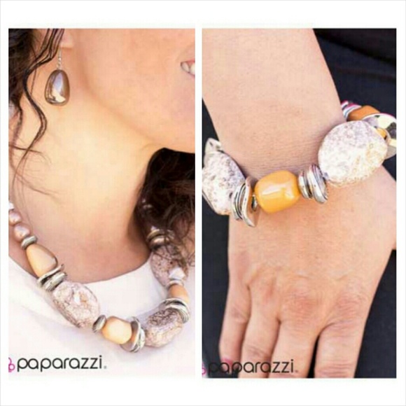 Necklace, earring, and bracelet set