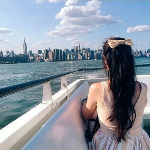 AA Peach Striped Sundress