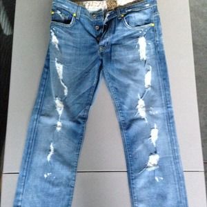 RICH & SKINNY WEATHERED JEANS.