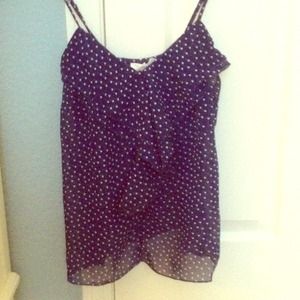 Navy Polka Dot Cami