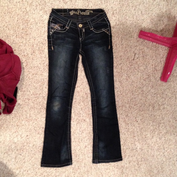 Dark blue jeans