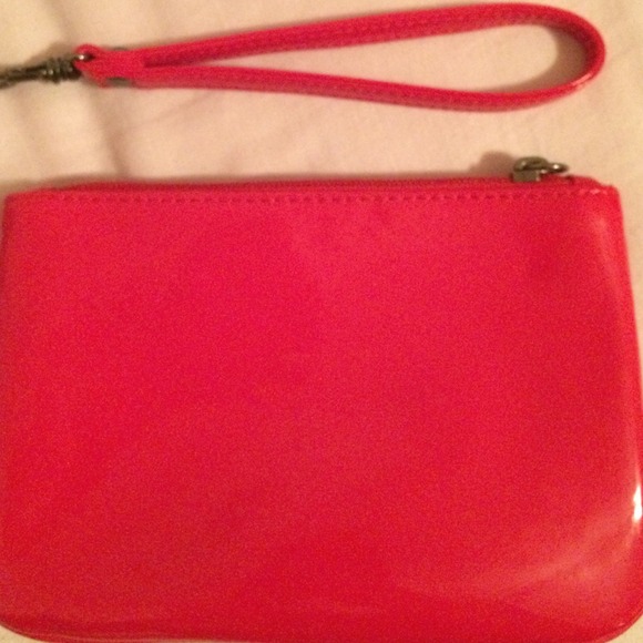 Express Red Patent Quilted Wristlet - Picture 2 of 3