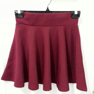 Brand new Burgundy mini skirt