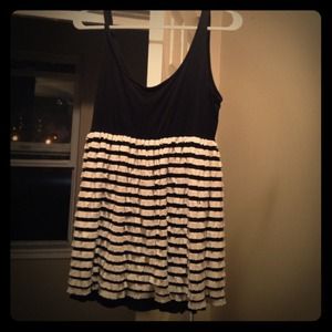 Short . ruffle . tank dress