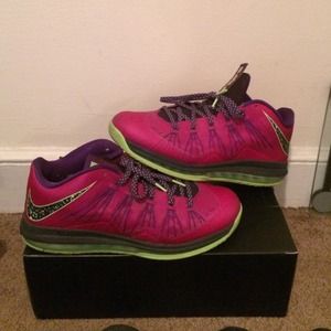 Purple Lebron James Sneakers .