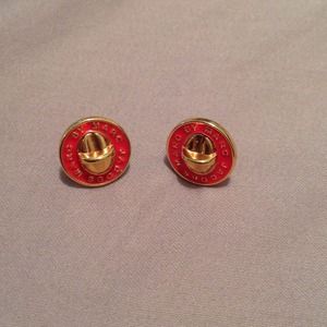 Marc by Marc Jacobs red and gold earrings