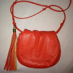 ❌ SOLD ❌ Red Orange Small Cross Body Purse