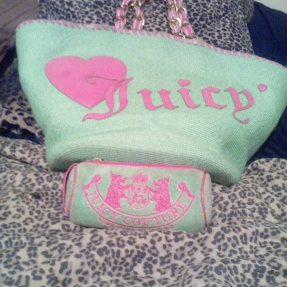 Juicy contour large bag and makeup bag
