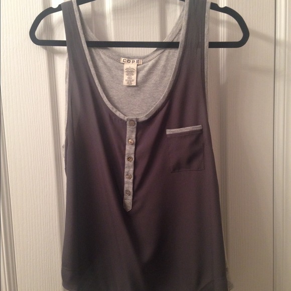 Grey Cope Tank Top