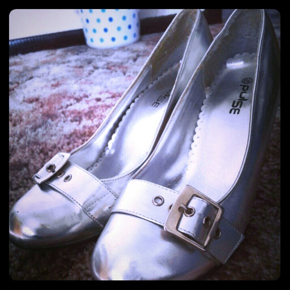 Silver Pulse Heels.