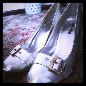 Silver Pulse Heels.