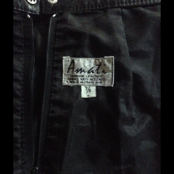 GENUINE leather skirt - Picture 3 of 3