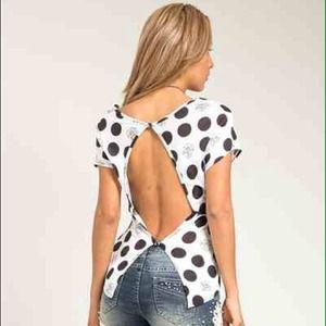 Polka dot tee
