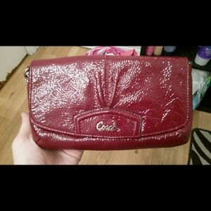 Red Coach Wristlet