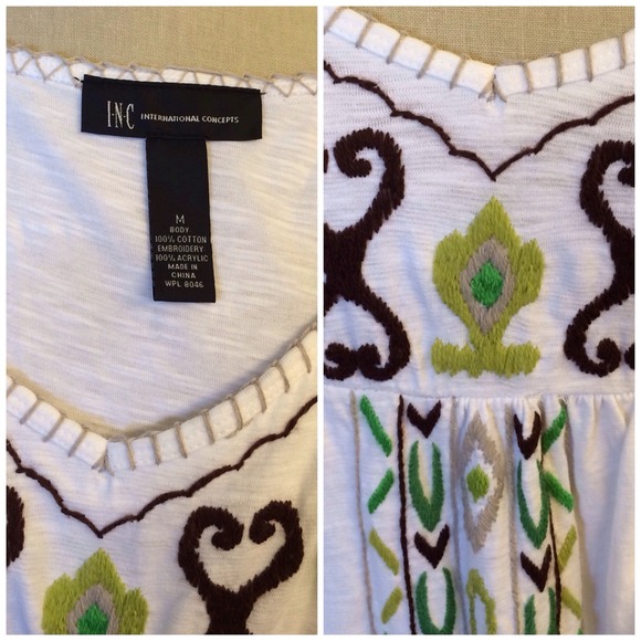 Embroidered Top by INC - Picture 3 of 3