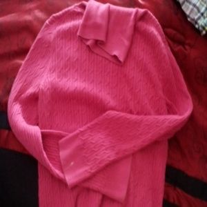 Soft pink turtle neck sweater