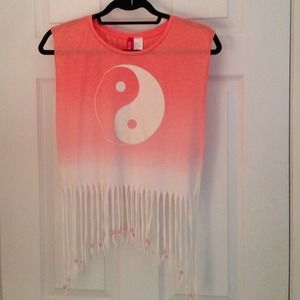 H&M DIVIDED Yin&Yang Tank - Glow in the Dark