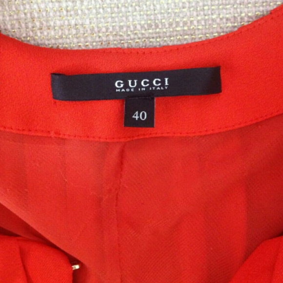 Iconic red GUCCI sleeveless pleated cocktail dress - Picture 2 of 4