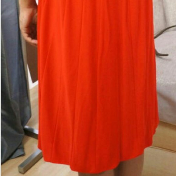 Iconic red GUCCI sleeveless pleated cocktail dress - Picture 4 of 4